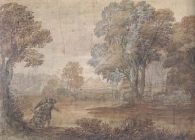 Claude Lorrain Landscape with Tobias and the Angel (mk17) Germany oil painting art